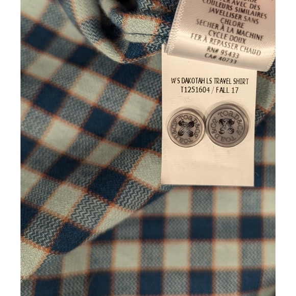 Toad&Co Dakotah Long Sleeve Plaid Button Down Shirt Size Medium - Picture 8 of 9